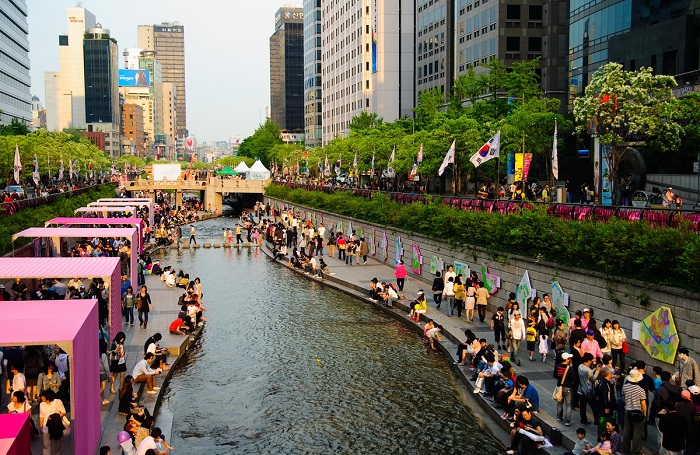 suối Cheonggyecheon 