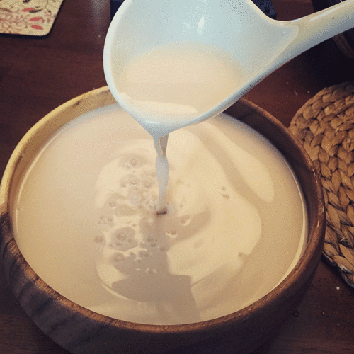 Làm kem Makgeolli