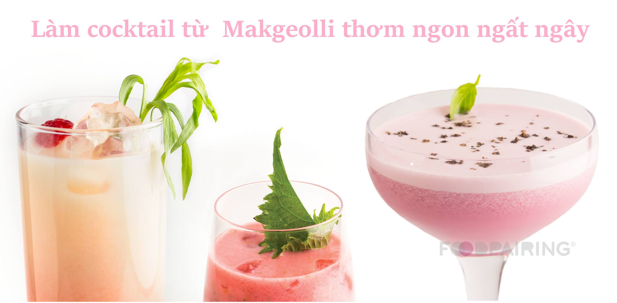 Hướng dẫn làm 3 loại Cocktail Makgeolli Hàn Quốc thơm ngon ngây ngất 