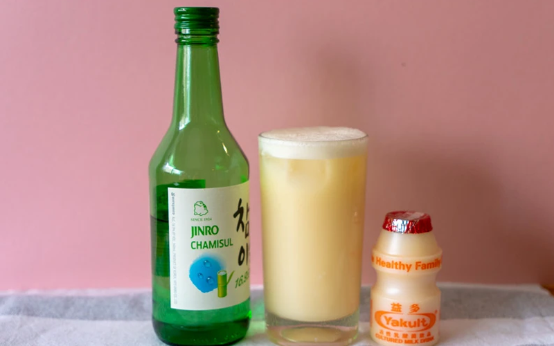 Cách pha rượu Soju với Yogurt  cho ngày hè oi bức 